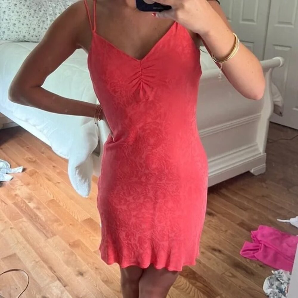 Zara Coral Mini Dress